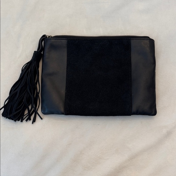 Lucky Brand Embroidered Leather Clutch - Picture 7 of 7